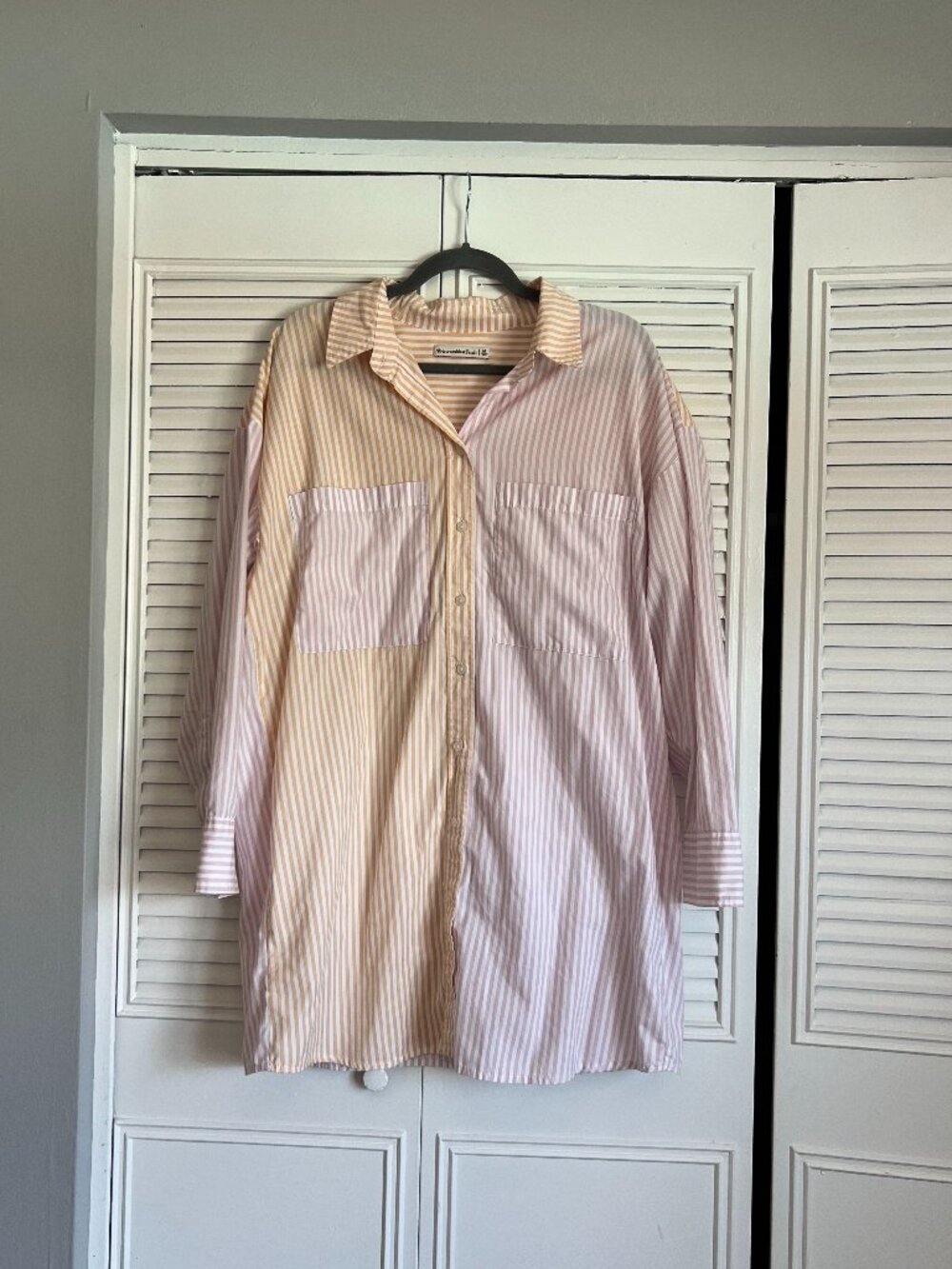 Abercrombie & Fitch Colorblock Shirt Dress